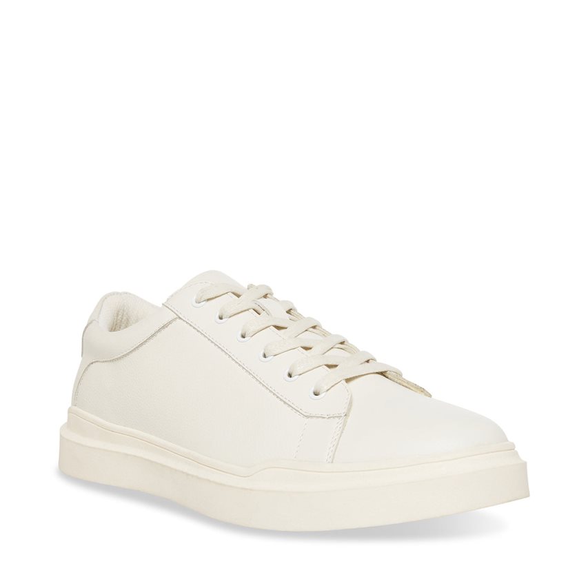 Zapatillas Steve Madden Tilton Cuero Hombre Blancas | ES DF9S08